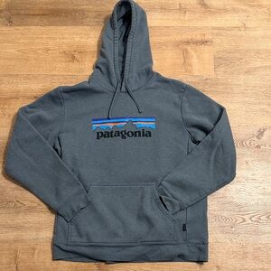 Patagonia Charcoal Hoodie with Logo